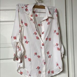 Loft floral blouse